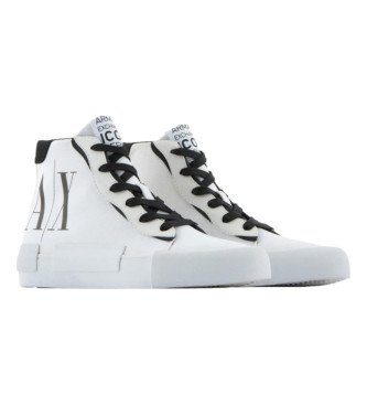 Armani Exchange White bootie-style trainers