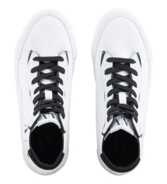 Armani Exchange Białe buty sportowe typu bootie