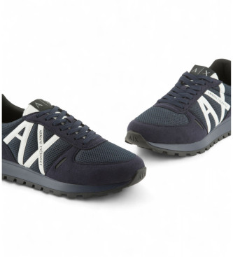 Armani Exchange Lace Up Sneakers navy