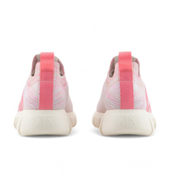 Armani Exchange Zapatillas Logo Ligero rosa