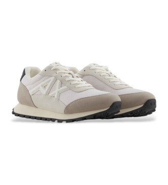 Armani Exchange Logo-Turnschuhe in Taupe