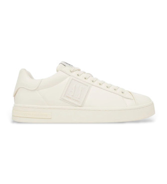 Armani Exchange Beige side logo trainers