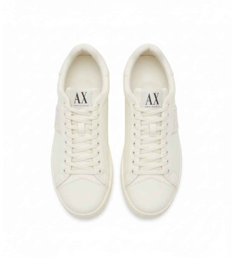 Armani Exchange Beige side logo trainers