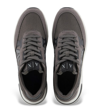 Armani Exchange Multimaterial Sneakers brown