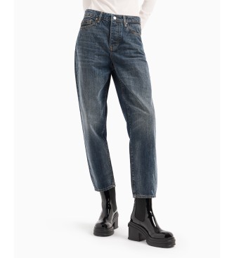 Armani Exchange Blue high-waisted jeans