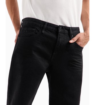 Armani Exchange Jeans J13 slim fit in black indigo denim