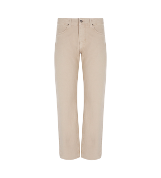 Armani Exchange Beige 5-pocket jeans