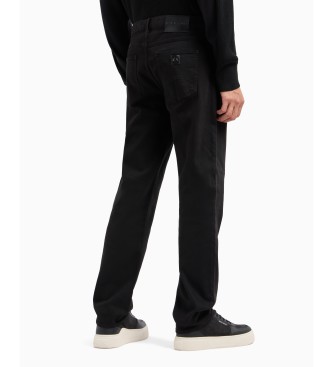 Armani Exchange J13 svarta slim fit jeans i bomull med stretch svart