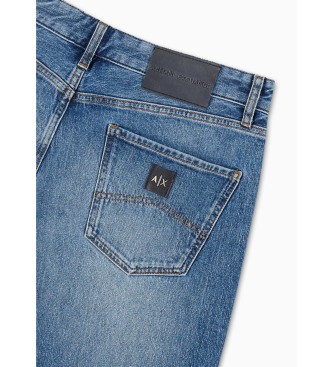 Armani Exchange Jeans 5 poches bleu