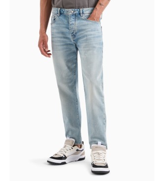 Armani Exchange Jeans J71 carrot fit in comodo denim stretch blu