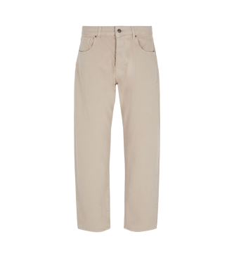 Armani Exchange Beige 5-pocket jeans