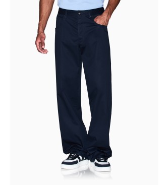 Armani Exchange Pantaloni blu navy a 5 tasche