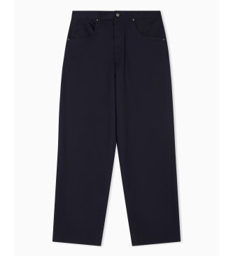 Armani Exchange Pantaloni blu navy a 5 tasche