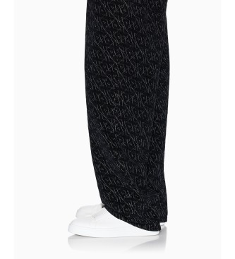 Armani Exchange Multi Logo Broek zwart