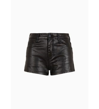 Armani Exchange Shorts Glossy black