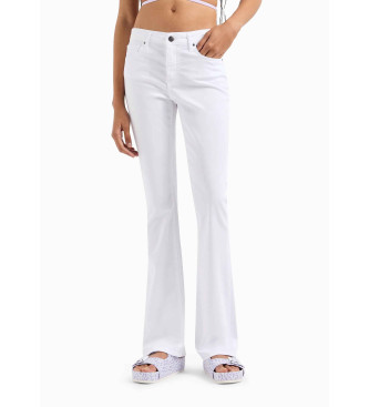 Armani Exchange Jeans bianchi a zampa