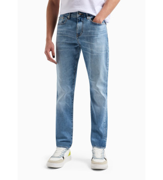 Armani Exchange Niebieskie jeansy skinny