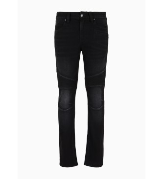 Armani Exchange Lige jeans 5 Tasche sort