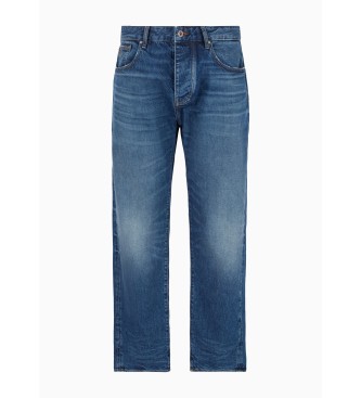 Armani Exchange Rechte jeans 5 Tasche blauw