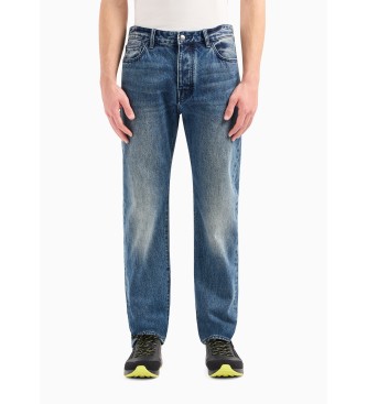 Armani Exchange Blue Relaxed Jeans