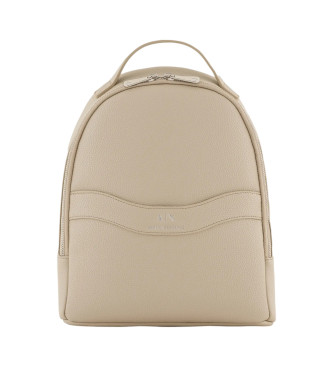 Armani Exchange Mochila redonda beige