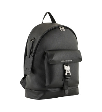 Armani Exchange Mochila com logtipo ASV Preto