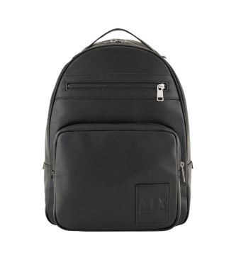 Armani Exchange Logo Backpack Black