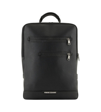 Armani Exchange Mochila rectangular negro