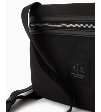 Armani Exchange Black canvas backpack