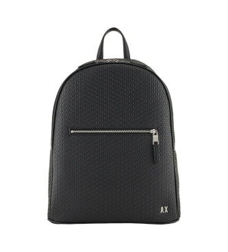 Armani Exchange Logo backpack black