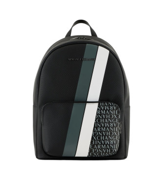 Armani Exchange Mochila com logtipo preto