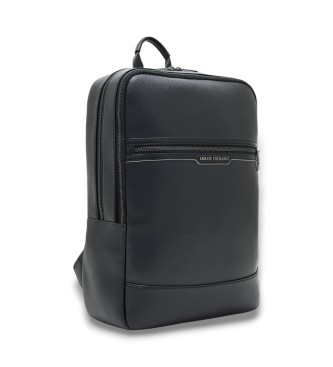 Armani Exchange Square backpack with black logo