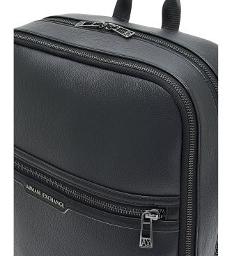 Armani Exchange Square backpack with black logo