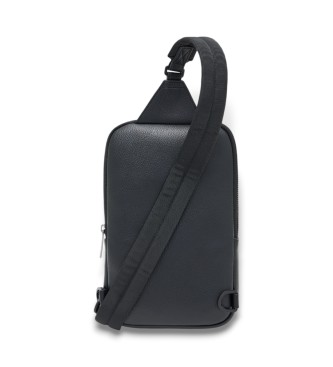 Armani Exchange Black shiny effect one-shoulder bag