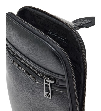 Armani Exchange Black shiny effect one-shoulder bag