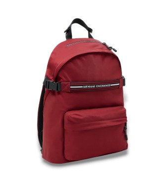 A|X Armani Exchange Maroon casual outfit backpack