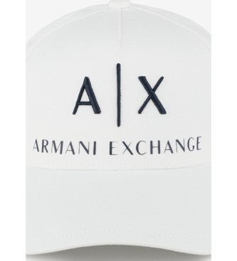 Armani Exchange Biała czapka