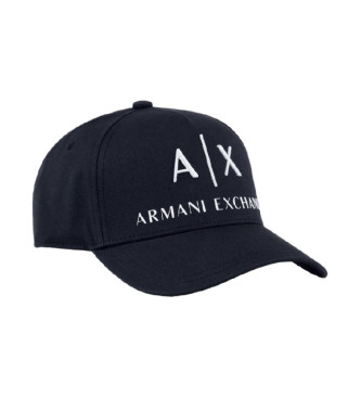 Armani Exchange Granatowo-czarna czapka
