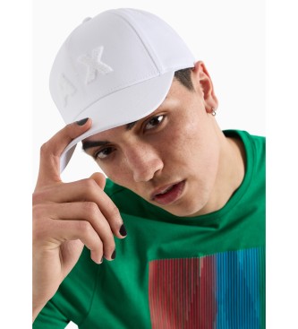 Armani Exchange Baseballkappe wei