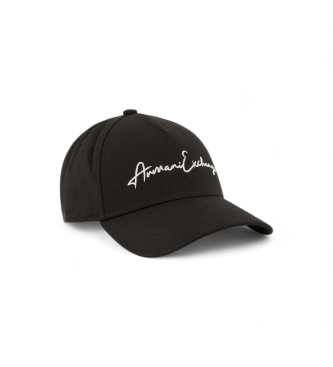 Armani Exchange Cappello con lettere nere