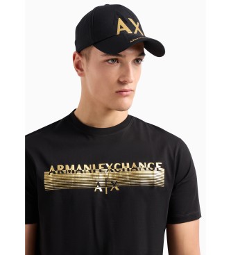 Armani Exchange Czapka z daszkiem czarna