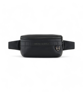 Armani Exchange Marsupio in tessuto rivestito nero