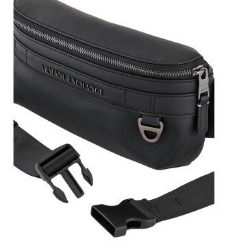 Armani Exchange Marsupio in tessuto rivestito nero