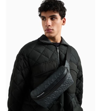 AIX Armani Exchange Saco de compras Logotipo preto