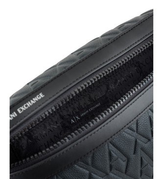 AIX Armani Exchange Saco de compras Logotipo preto