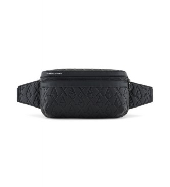 AIX Armani Exchange Saco de compras Logotipo preto