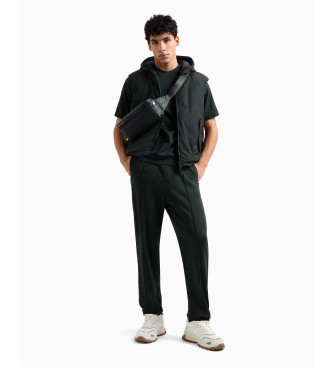 AIX Armani Exchange Saco de compras Logotipo preto