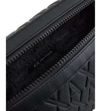AIX Armani Exchange Saco de compras Logotipo preto