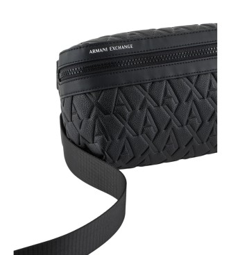 AIX Armani Exchange Saco de compras Logotipo preto