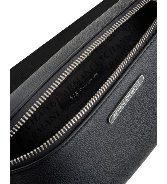 Armani Exchange Marsupio con cerniera frontale nero